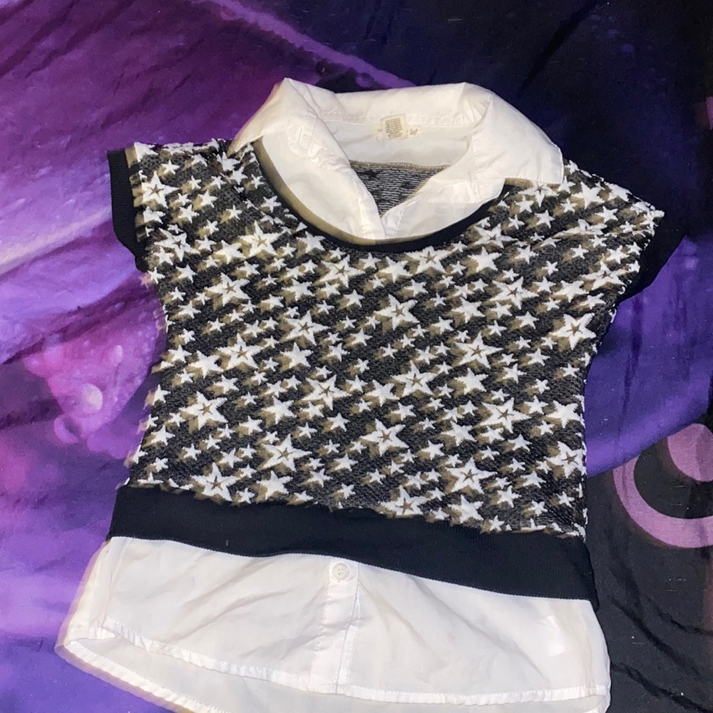 Black and white uniform/professional girls shirt